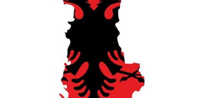 মানচিত্র, আলবেনিয়া পতাকা